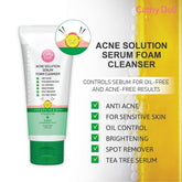 Cathy Doll Acne Solution Serum Foam Cleanser - 100ml - Features
