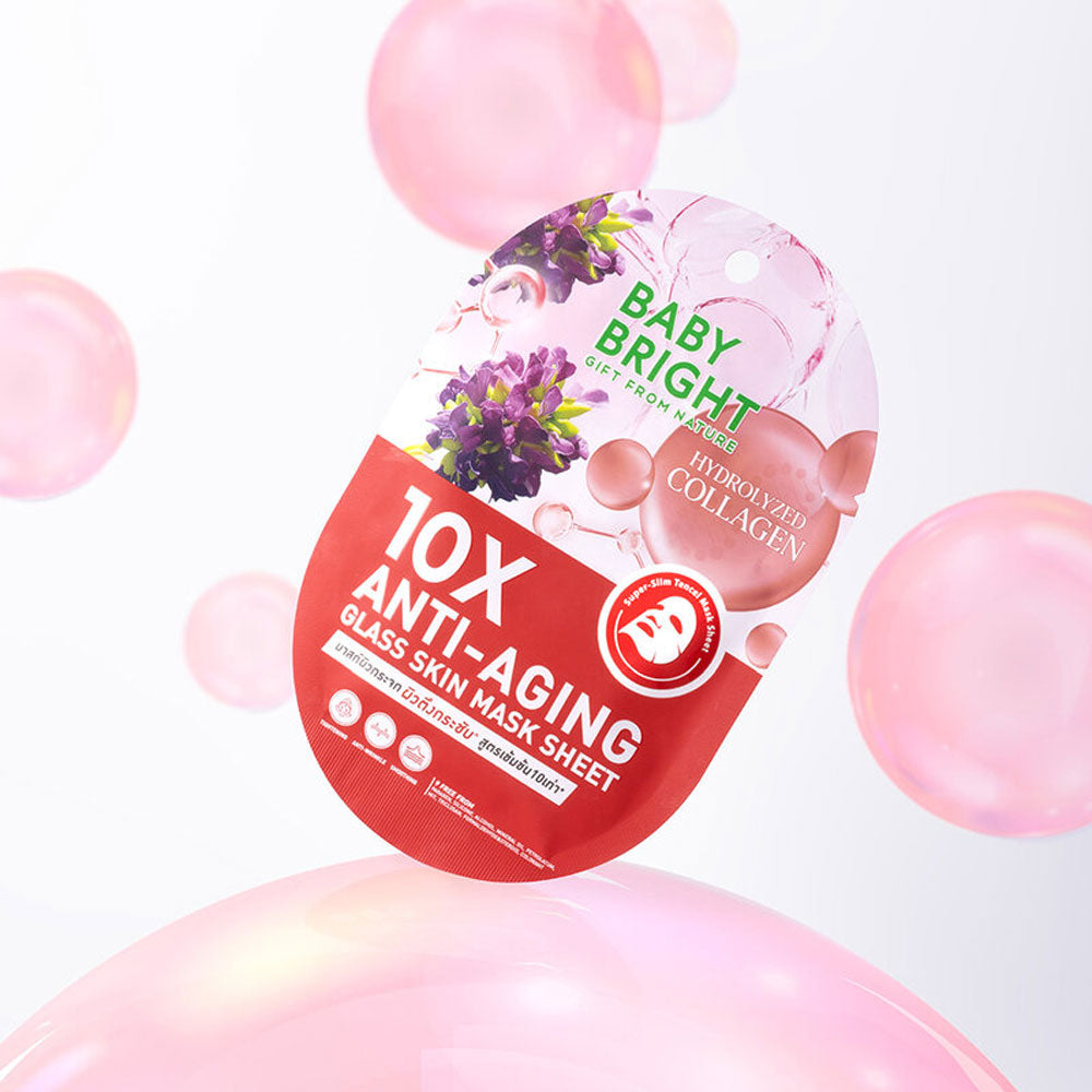 Baby Bright 10X Anti-Aging Glass Skin Mask Sheet - 20g
