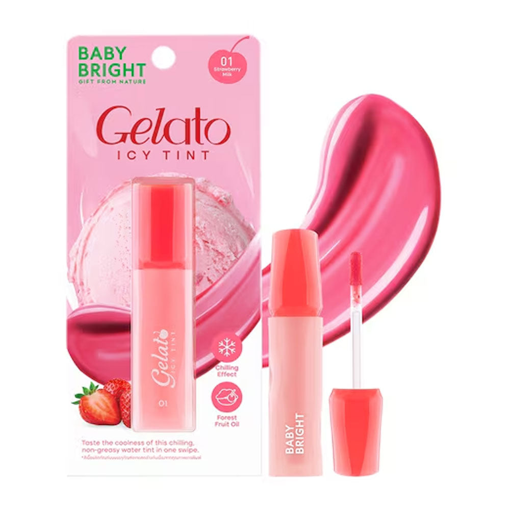 Baby Bright Gelato Icy Lip Tint #01 Strawberry Milk