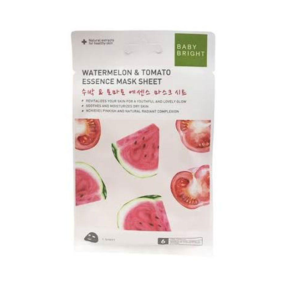 Baby Bright Watermelon & Tomato Essence Mask Sheet - 20g