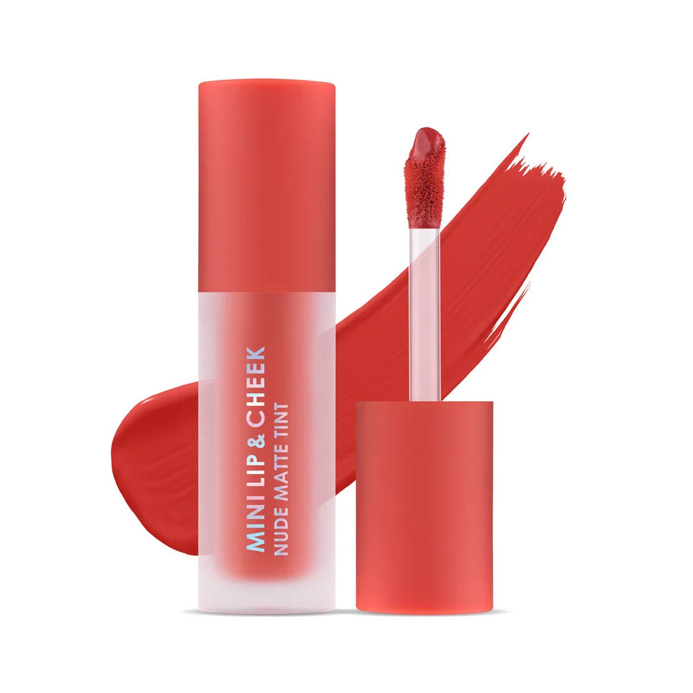 Cathy Doll Mini Lip & Cheek Nude Matte Tint #07 Bright Brick
