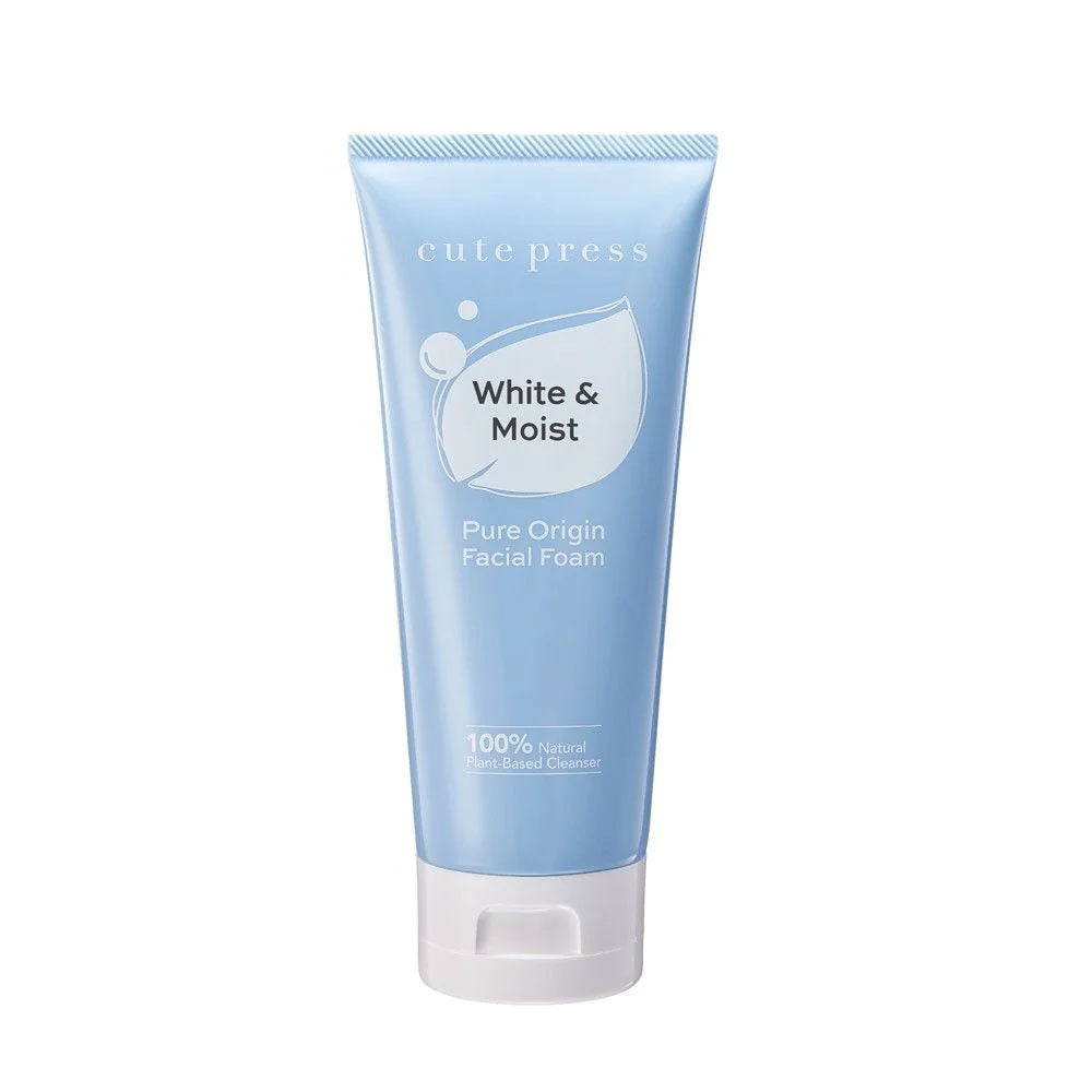 CutePress White & Moist Pure Origin Facial Foam - 120g